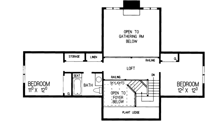 Upper/Second Floor Plan: 68-111