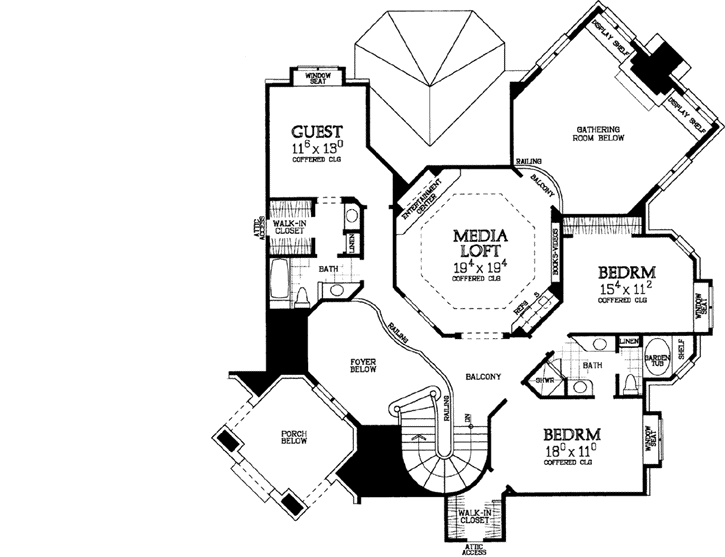 Upper/Second Floor Plan: 68-119