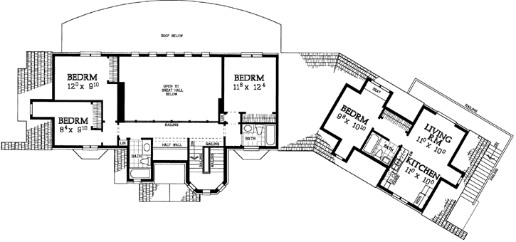 Upper/Second Floor Plan: 68-120