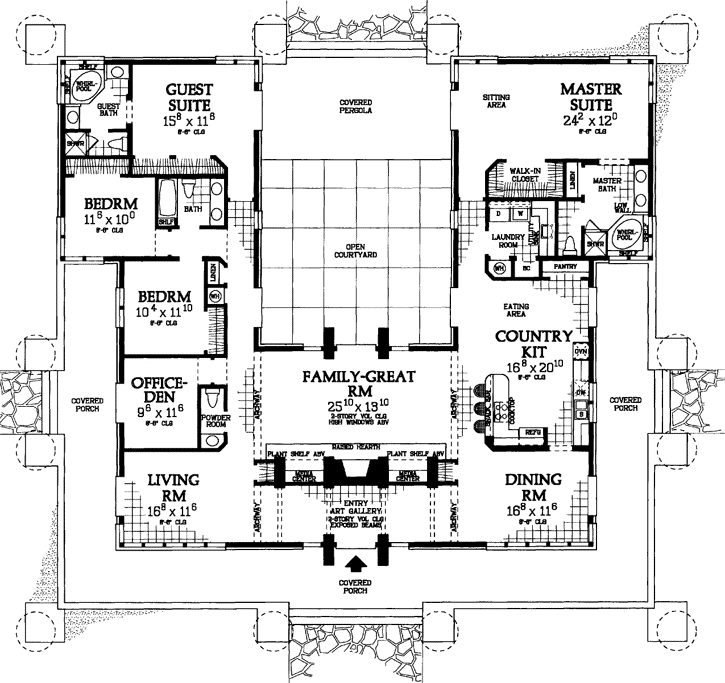 Main Floor Plan: 68-125