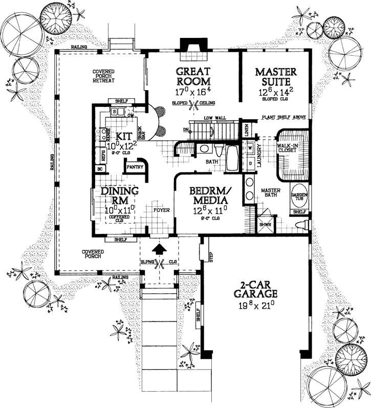 Main Floor Plan: 68-136