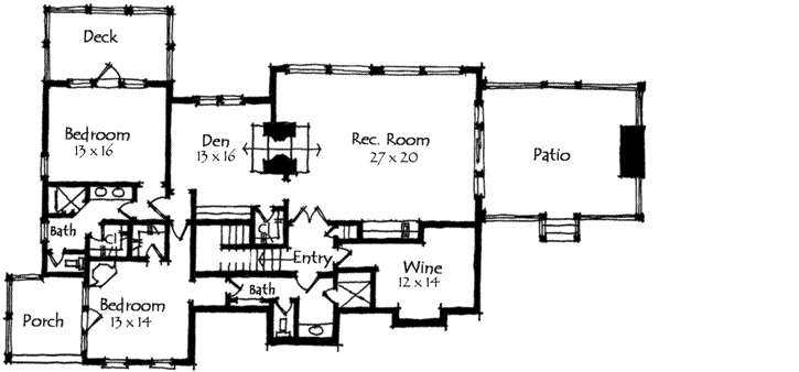 Lower Floor Plan: 69-905