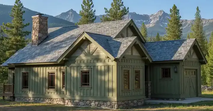 Craftsman house plans 69-906 - front exterior, 1,198 sq ft, 2 bed, 2 bath house plans | Monster House Plans
