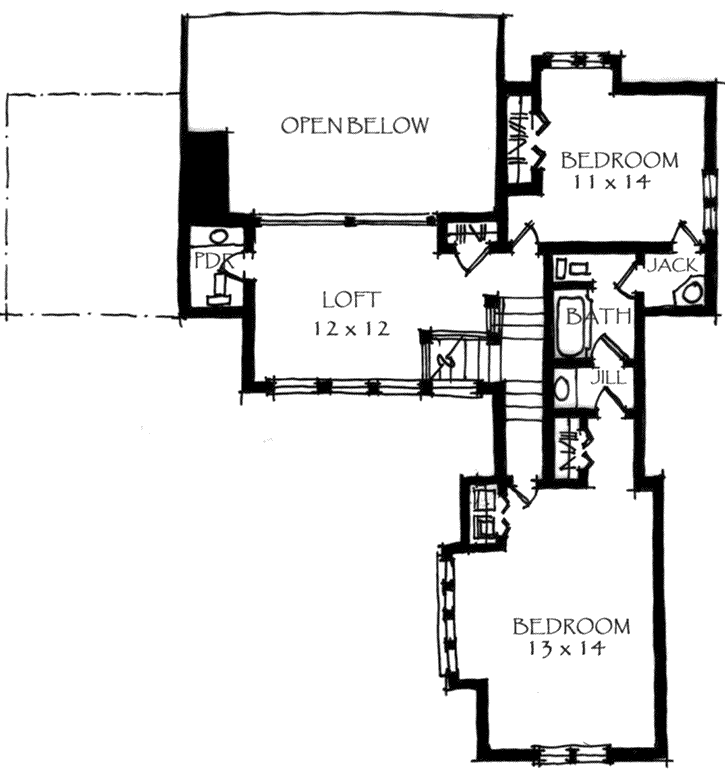 Upper/Second Floor Plan:69-908