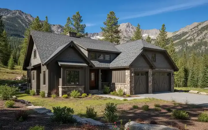 Bungalow house plans 69-917 - front exterior, 1,848 sq ft, 3 bed, 2 bath house plans | Monster House Plans