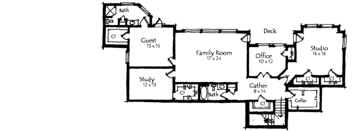 Lower Floor Plan: 69-921