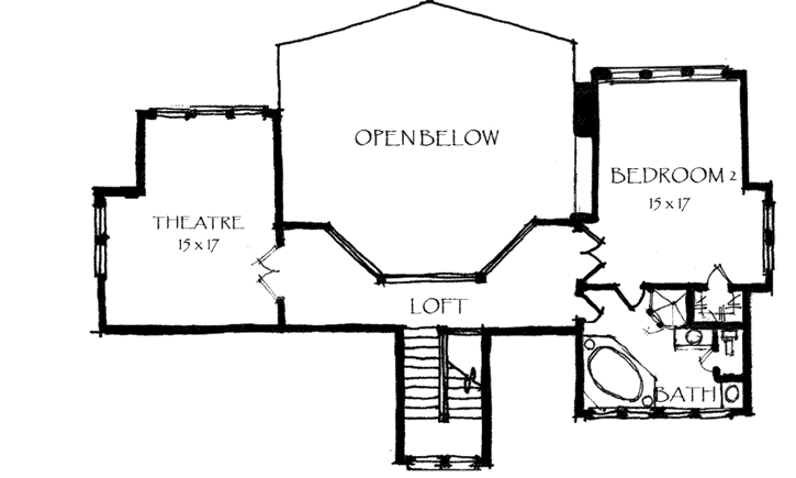 Upper/Second Floor Plan: 69-922