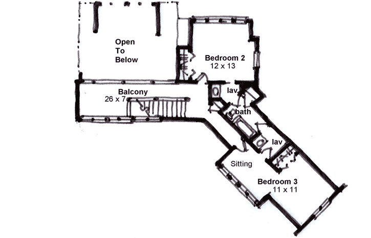 Upper/Second Floor Plan: 69-929