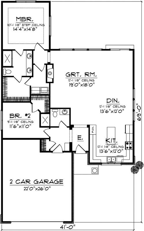 Main Floor Plan: 7-1003