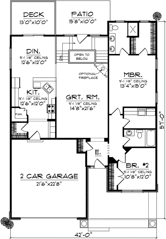 Main Floor Plan: 7-1004