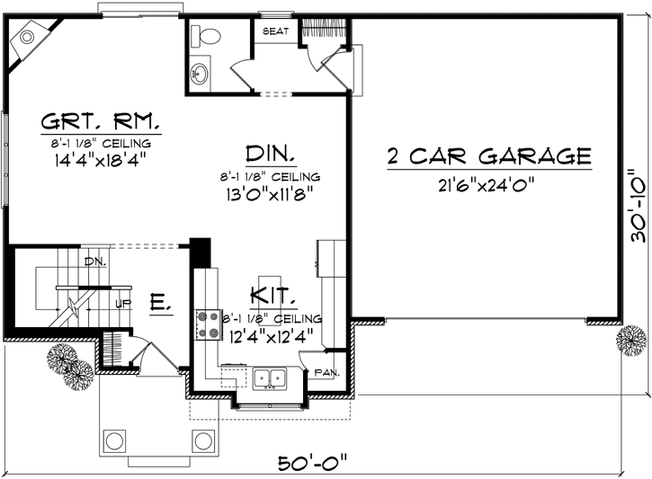 Main Floor Plan: 7-1006