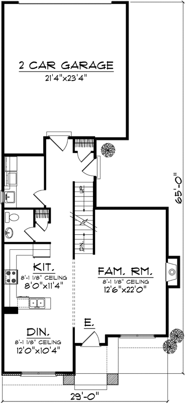 Main Floor Plan: 7-1007