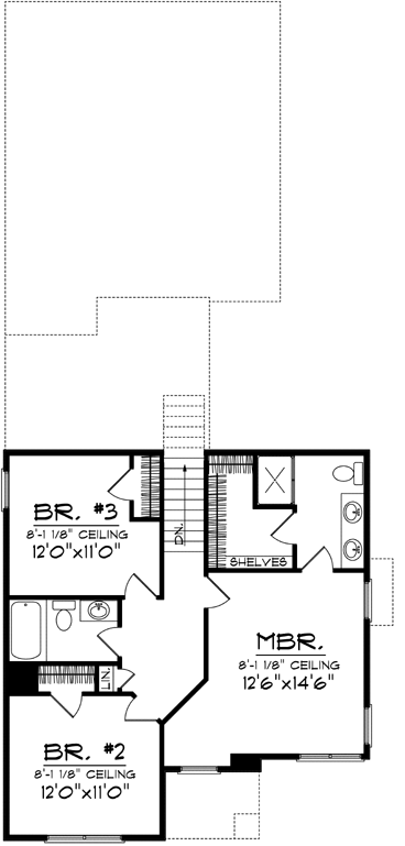 Upper/Second Floor Plan:7-1007