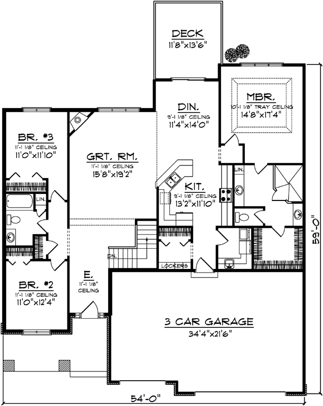Main Floor Plan: 7-1009