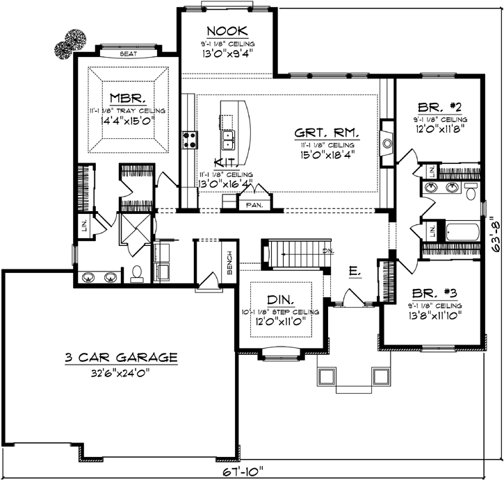 Main Floor Plan: 7-1010