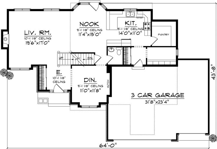 Main Floor Plan: 7-1011