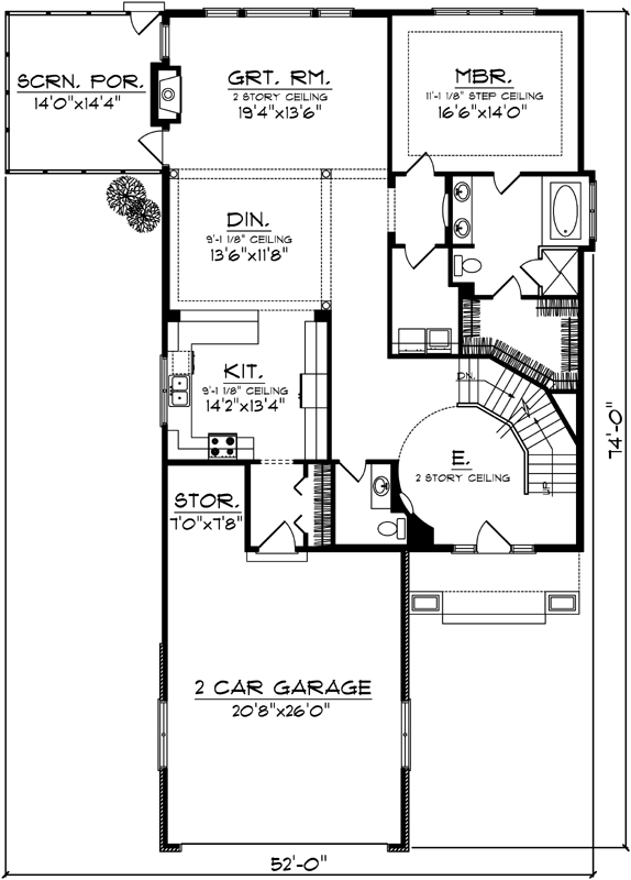 Main Floor Plan: 7-1013