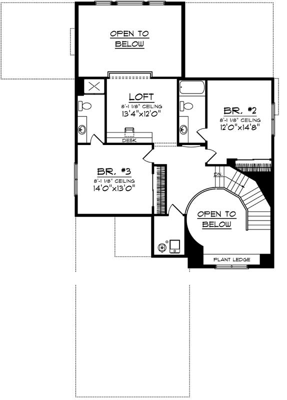 Upper/Second Floor Plan: 7-1013