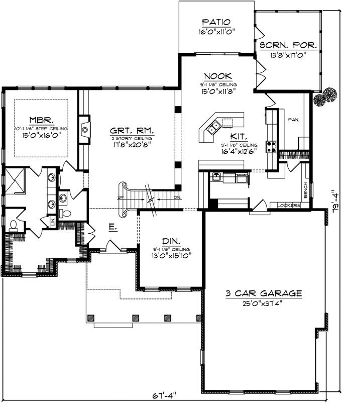 Main Floor Plan: 7-1015