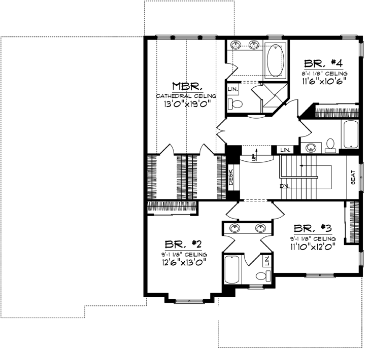 Upper/Second Floor Plan: 7-1016