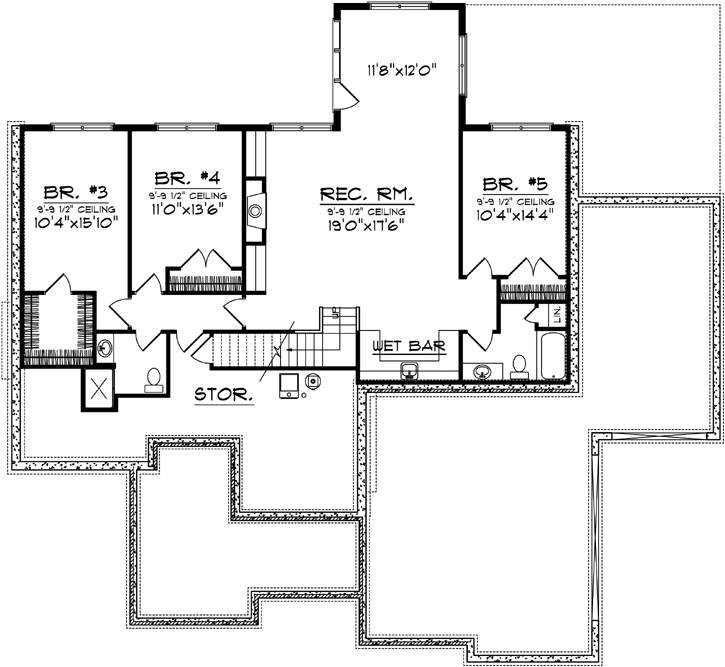Lower Floor Plan: 7-1017