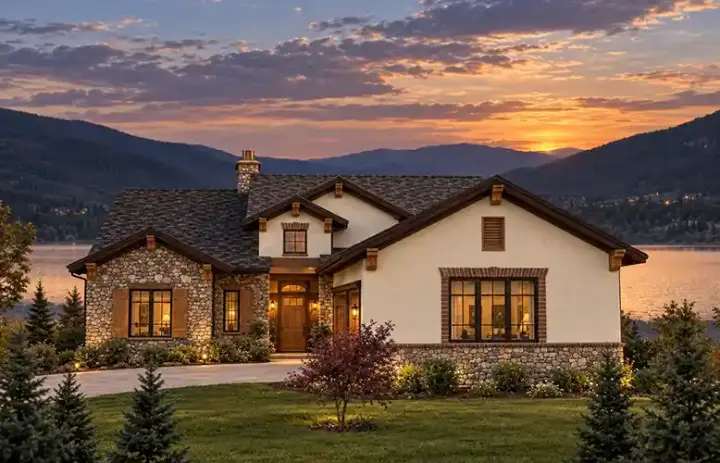 Traditional house plans 7-1025 - front exterior, 1,993 sq ft, 2 bed, 2 bath house plans | Monster House Plans