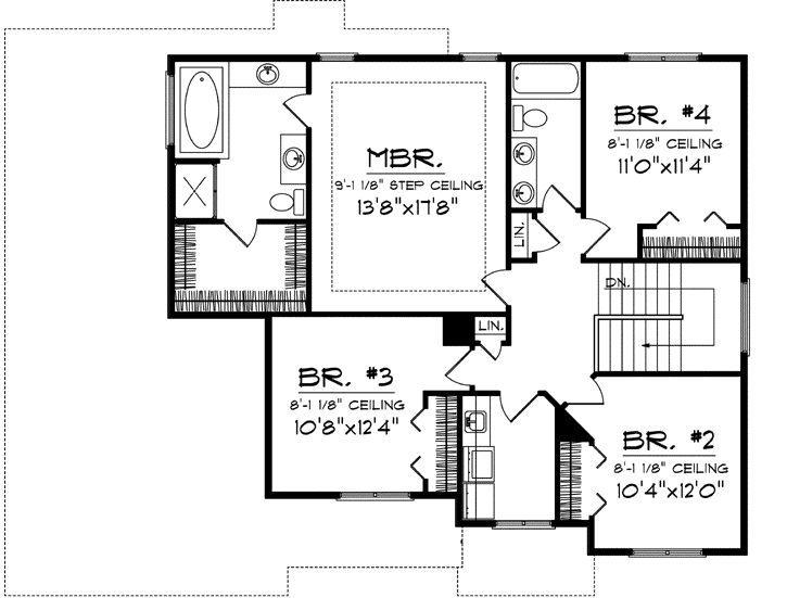Upper/Second Floor Plan: 7-1029