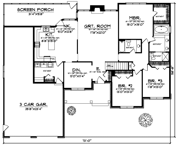 Main Floor Plan: 7-103