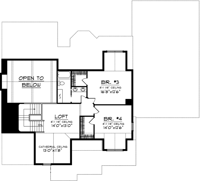 Upper/Second Floor Plan: 7-1036
