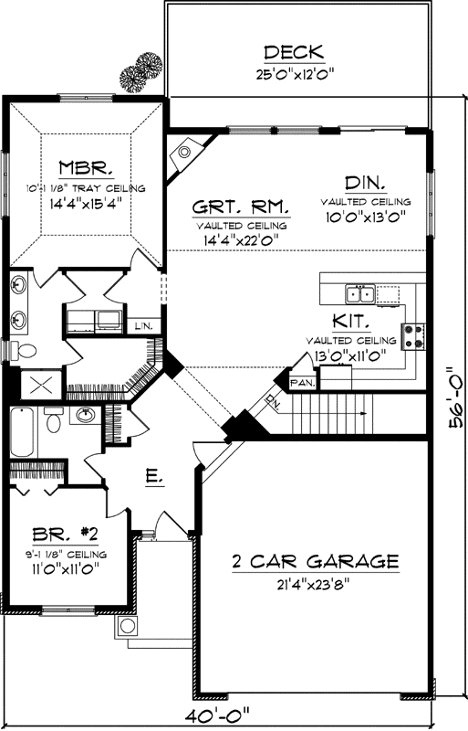 Main Floor Plan: 7-1040
