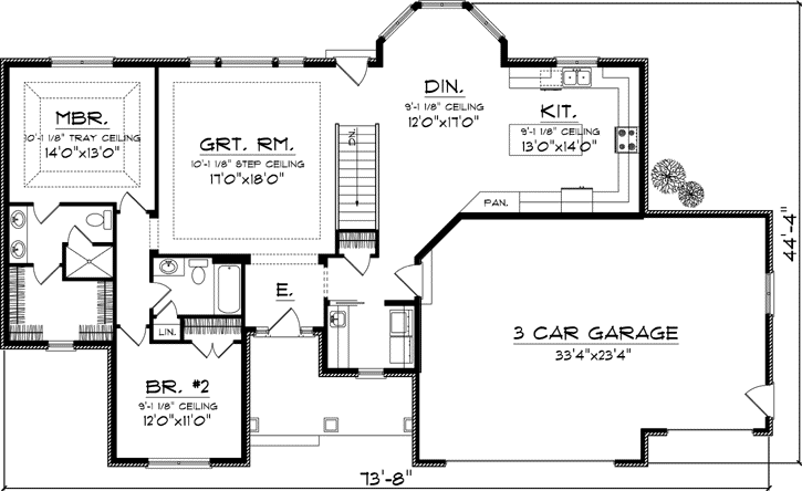 Main Floor Plan: 7-1045
