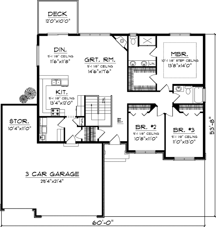Main Floor Plan: 7-1046