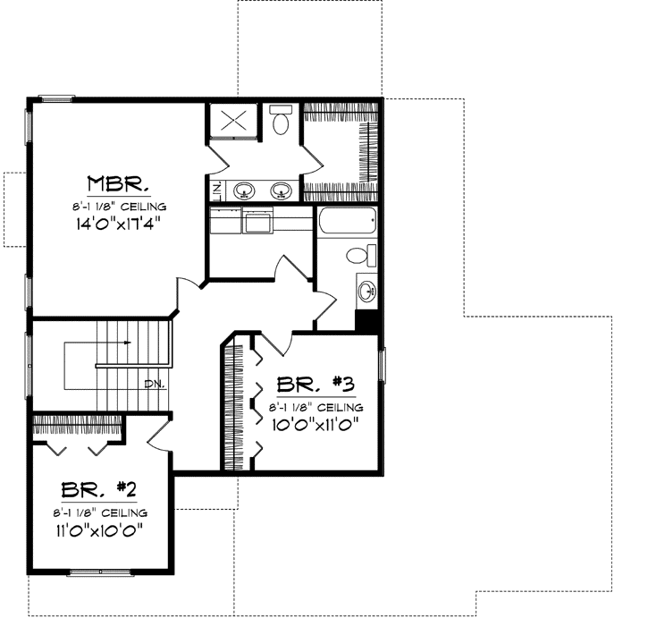 Upper/Second Floor Plan: 7-1048