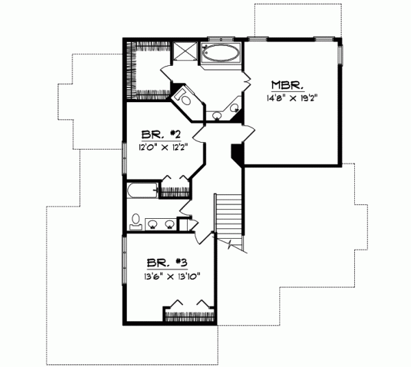 Upper/Second Floor Plan: 7-105