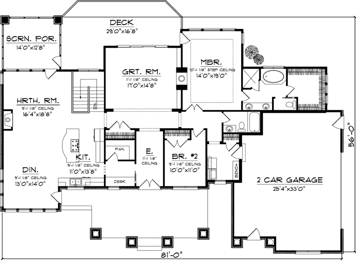 Main Floor Plan: 7-1050
