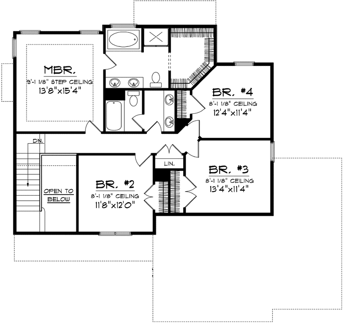 Upper/Second Floor Plan: 7-1052