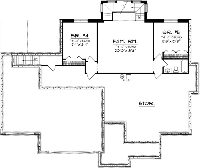 Lower Floor Plan: 7-1054