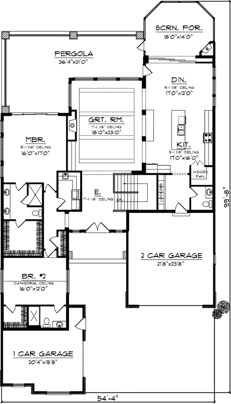 Main Floor Plan: 7-1054