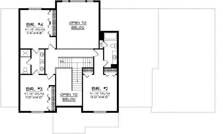 Upper/Second Floor Plan: 7-1054
