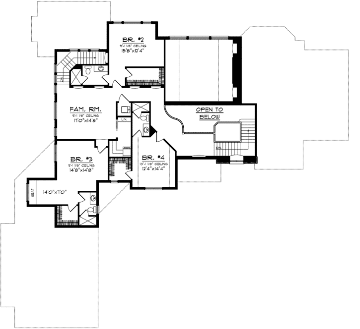 Upper/Second Floor Plan: 7-1056