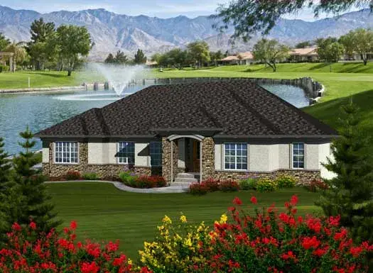 French Country house plans 7-1058 - front exterior, 2,811 sq ft, 3 bed, 2 bath house plans | Monster House Plans