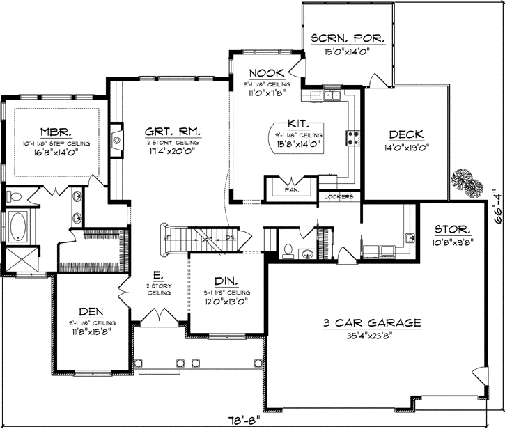Main Floor Plan: 7-1064