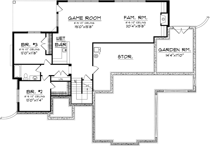 Lower Floor Plan: 7-1065