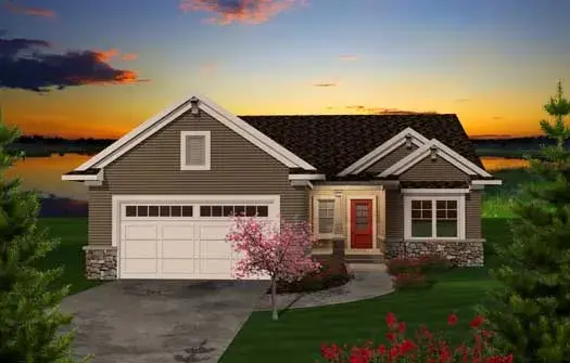 Traditional house plans 7-1068 - front exterior, 1,680 sq ft, 2 bed, 2 bath house plans | Monster House Plans