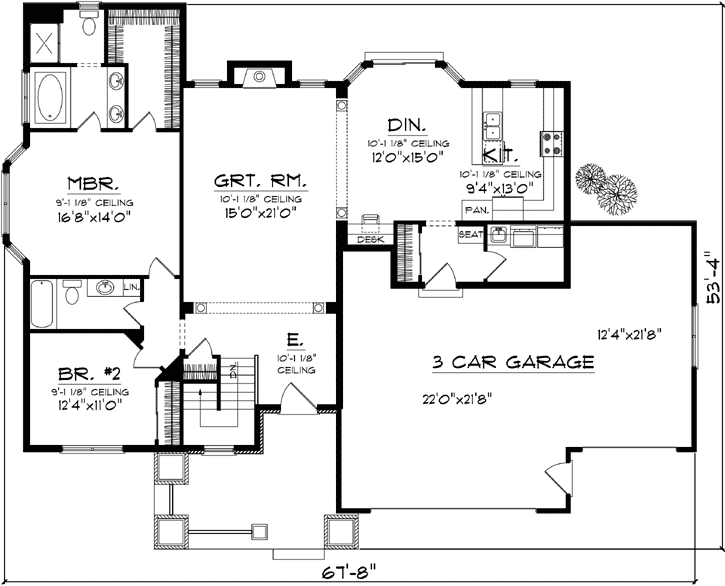 Main Floor Plan: 7-1069