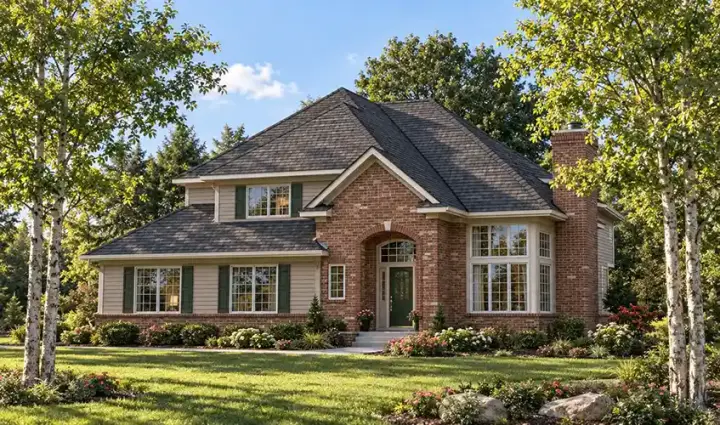 Traditional house plans 7-107 - front exterior, 1,887 sq ft, 3 bed, 2 bath house plans | Monster House Plans