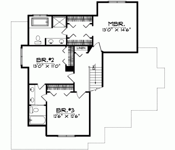 Upper/Second Floor Plan: 7-107