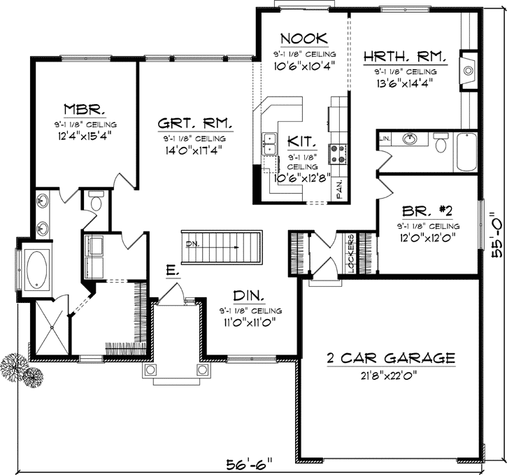 Main Floor Plan: 7-1072