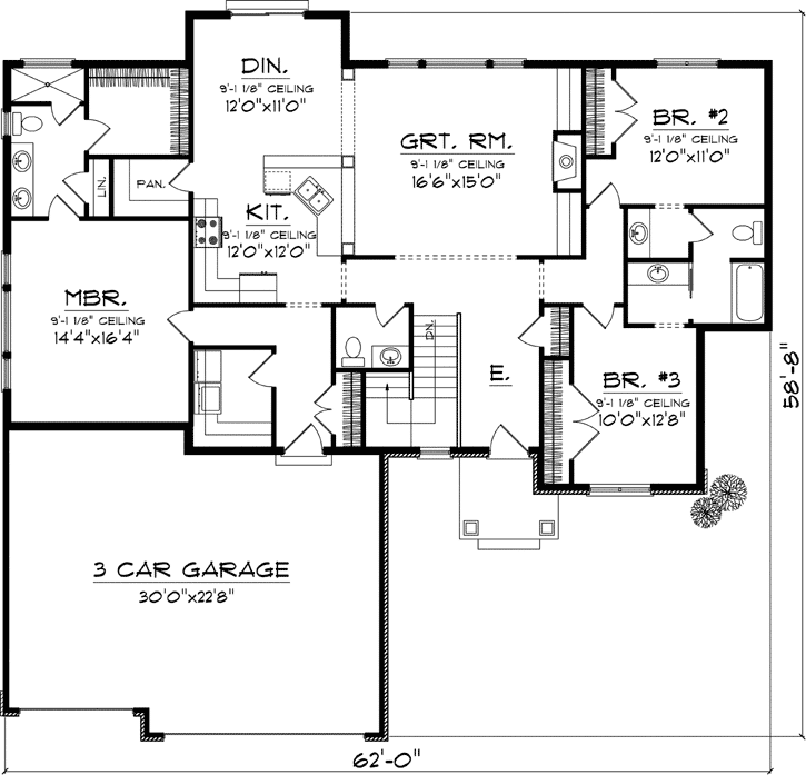 Main Floor Plan: 7-1073