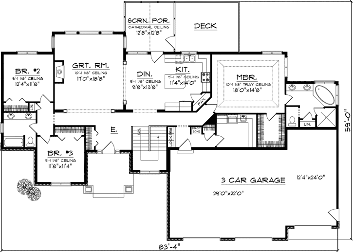Main Floor Plan: 7-1075